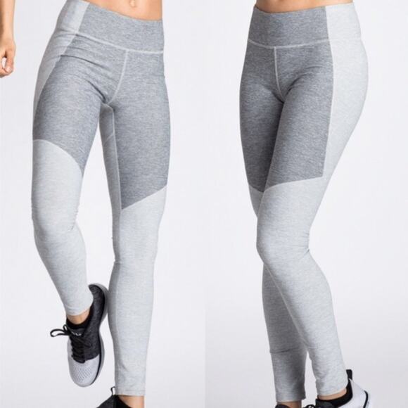 Outdoor Voices Grey Warmup Colorblock Leggings - Picture 1 of 6